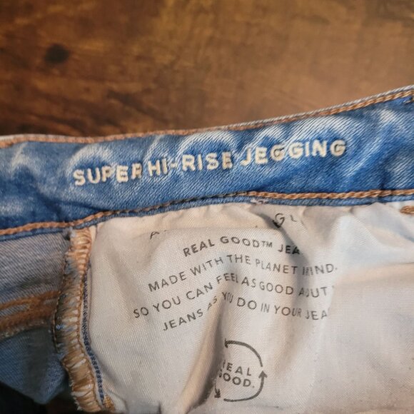 American Eagle Jeans Womens 10 S Next Level Stretch Super High Rise Jegging - Picture 6 of 12